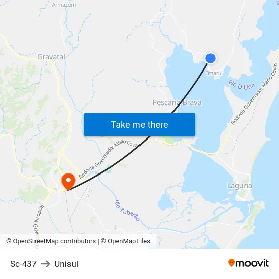 Sc-437 to Unisul map