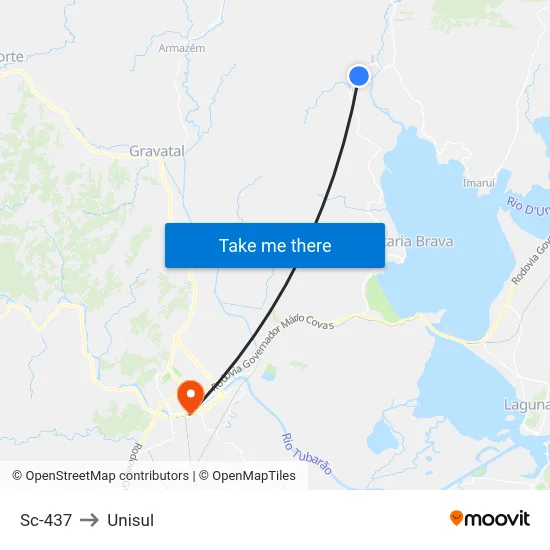 Sc-437 to Unisul map