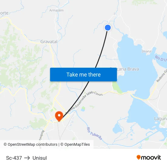Sc-437 to Unisul map