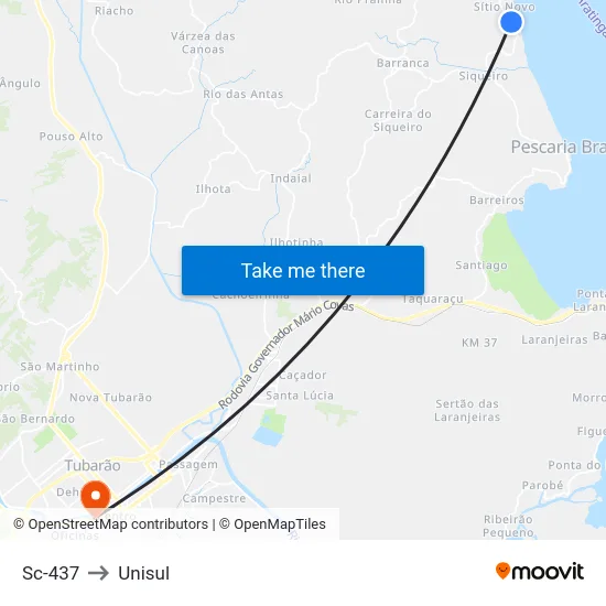 Sc-437 to Unisul map