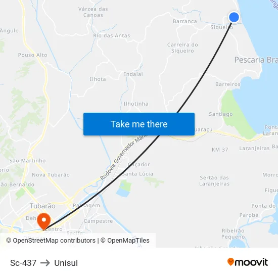 Sc-437 to Unisul map
