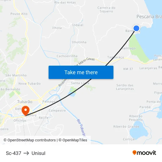 Sc-437 to Unisul map
