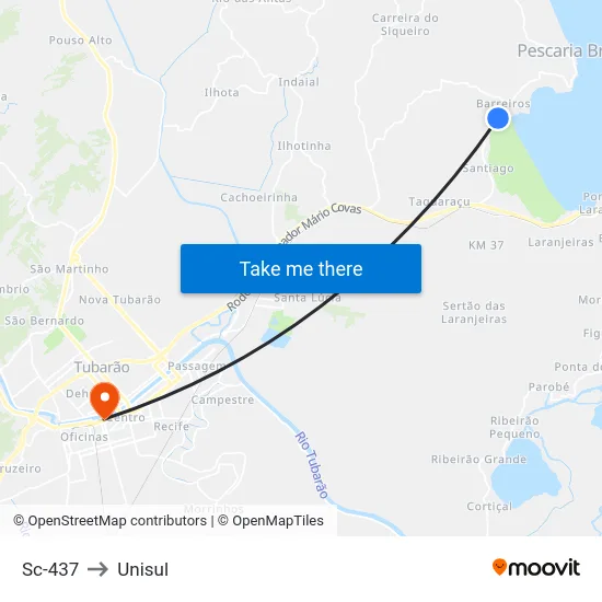 Sc-437 to Unisul map