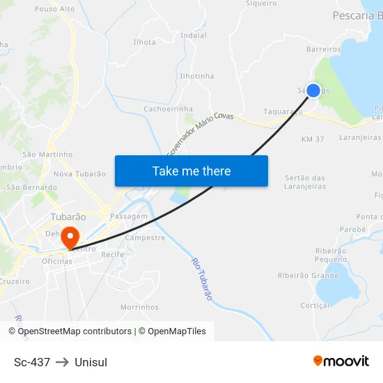Sc-437 to Unisul map