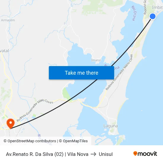 Av.Renato R. Da Silva (02) | Vila Nova to Unisul map