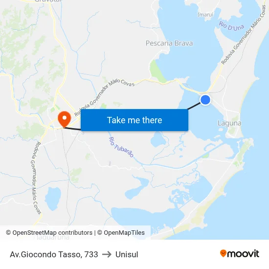 Av.Giocondo Tasso, 733 to Unisul map