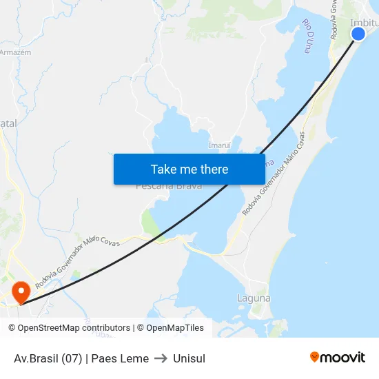 Av.Brasil (07) | Paes Leme to Unisul map