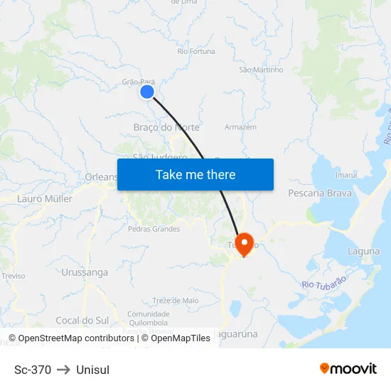 Sc-370 to Unisul map