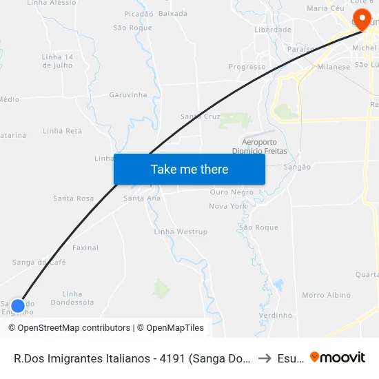R.Dos Imigrantes Italianos - 4191 (Sanga Do Engenho) to Esucri map