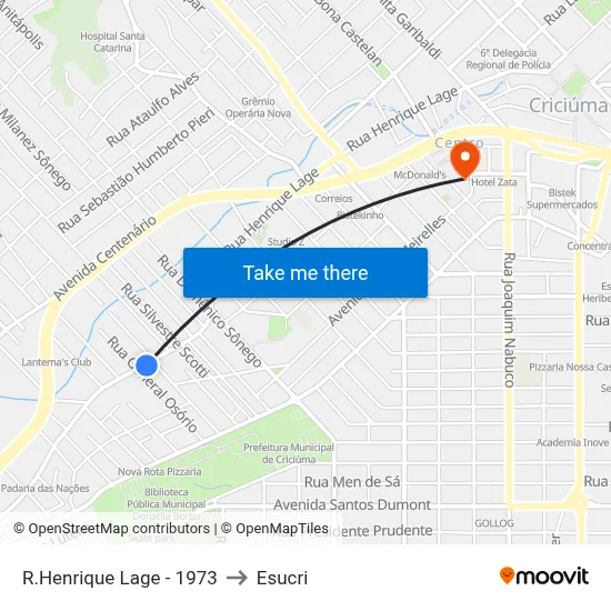 R.Henrique Lage - 1973 to Esucri map