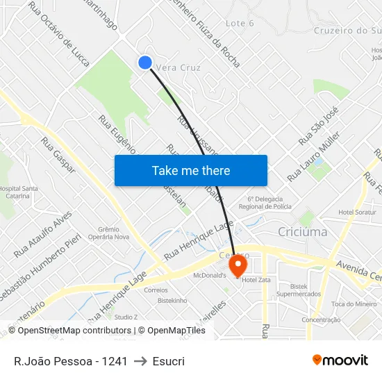 R.João Pessoa - 1241 to Esucri map