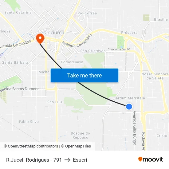 R.Juceli Rodrigues - 791 to Esucri map