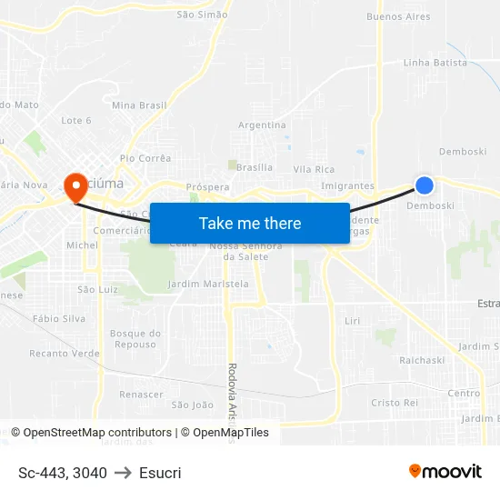 Sc-443, 3040 to Esucri map