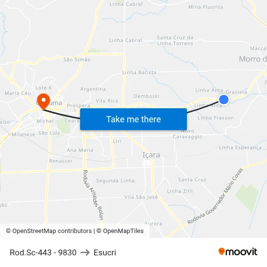 Rod.Sc-443 - 9830 to Esucri map