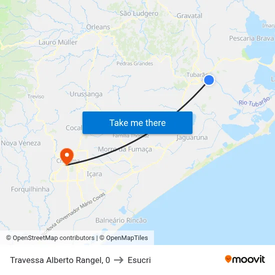 Travessa Alberto Rangel, 0 to Esucri map