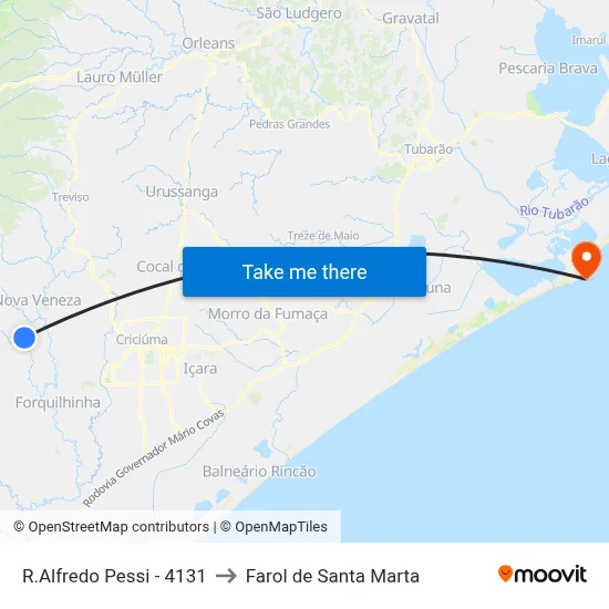 R.Alfredo Pessi - 4131 to Farol de Santa Marta map