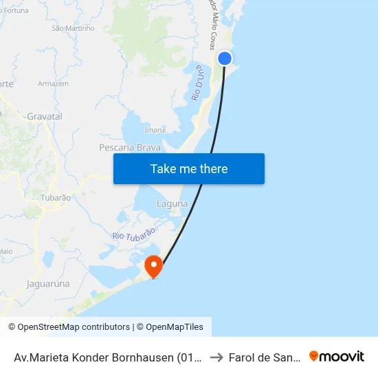 Av.Marieta Konder Bornhausen (01) | Vila N. Alvorada to Farol de Santa Marta map