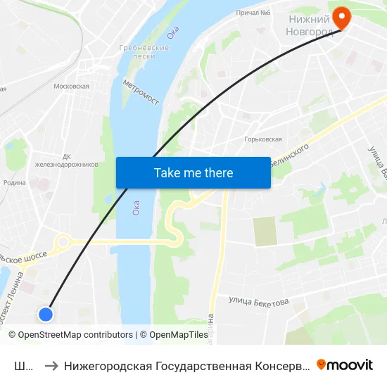 Школа to Нижегородская Государственная Консерватория Им. М.И. Глинки map