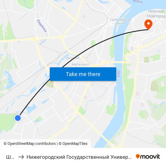 Школа to Нижегородский Государственный Университет Им. Н. И. Лобачевского map