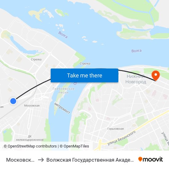 Московское Шоссе to Волжская Государственная Академия Водного Транспорта map