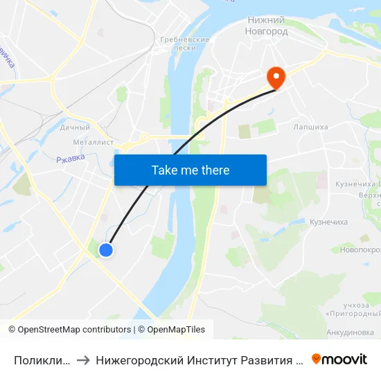 Поликлиника to Нижегородский Институт Развития Образования map