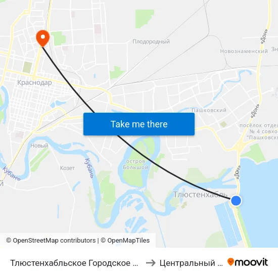 Тлюстенхабльское Городское Поселение to Центральный Округ map