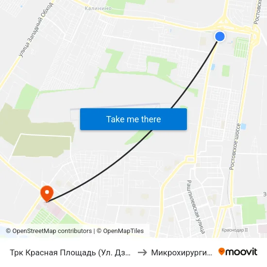 Трк Красная Площадь (Ул. Дзержинского) to Микрохирургия Глаза map
