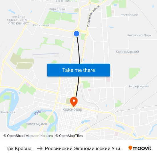 Трк Красная Площадь to Российский Экономический Университет Им. Г.В. Плеханова map