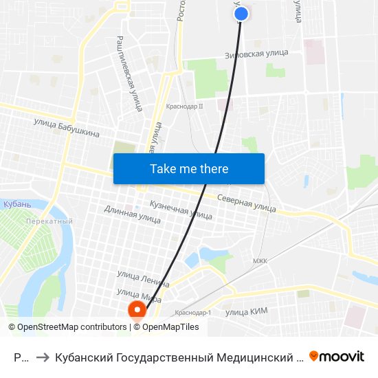 Рип to Кубанский Государственный Медицинский Университет map