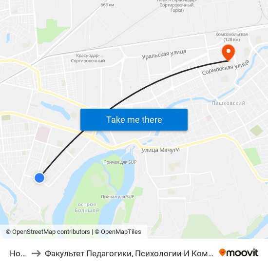 Новая to Факультет Педагогики, Психологии И Коммуникативистики map