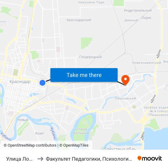 Улица Ломоносова to Факультет Педагогики, Психологии И Коммуникативистики map