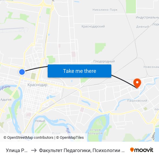 Улица Рылеева to Факультет Педагогики, Психологии И Коммуникативистики map
