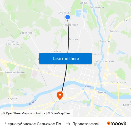 Черногубовское Сельское Поселение to Пролетарский Район map