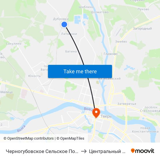 Черногубовское Сельское Поселение to Центральный Район map