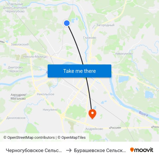 Черногубовское Сельское Поселение to Бурашевское Сельское Поселение map