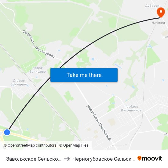 Заволжское Сельское Поселение to Черногубовское Сельское Поселение map