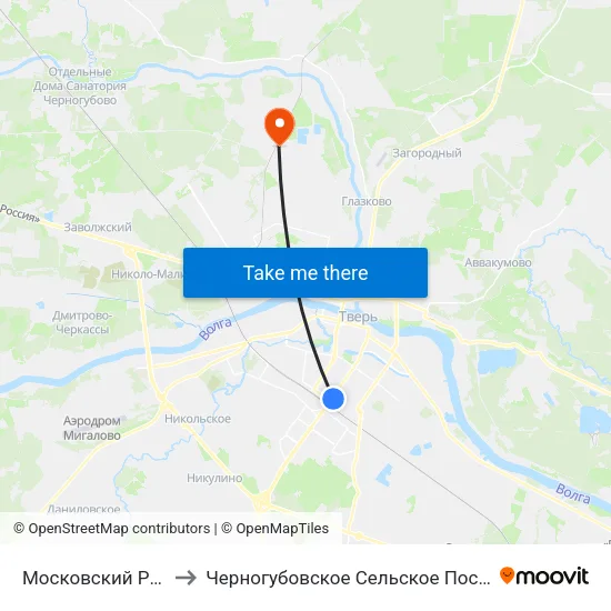 Московский Район to Черногубовское Сельское Поселение map