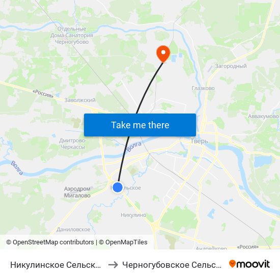 Никулинское Сельское Поселение to Черногубовское Сельское Поселение map