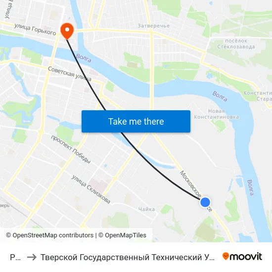 Рмз to Тверской Государственный Технический Университет map