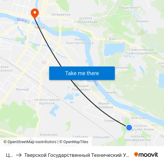 Црб to Тверской Государственный Технический Университет map