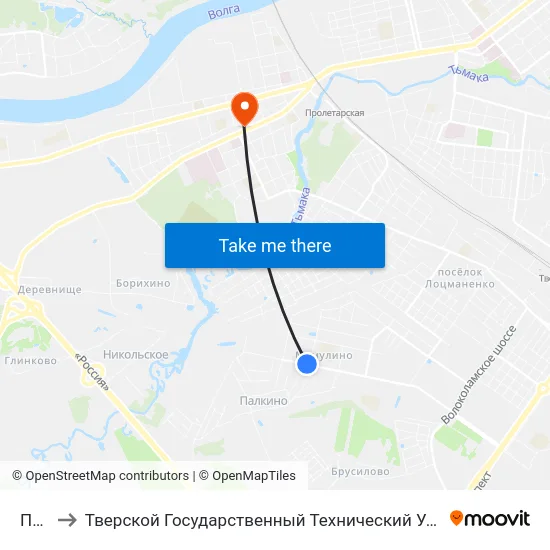 Почта to Тверской Государственный Технический Университет (Учебный Корпус) map