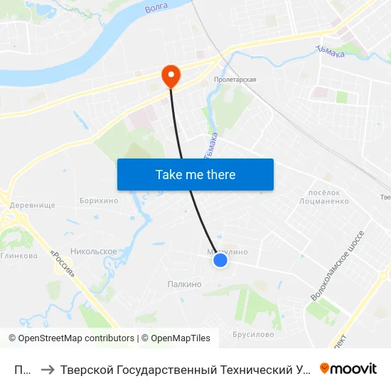 Почта to Тверской Государственный Технический Университет (Учебный Корпус) map