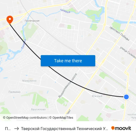 Почта to Тверской Государственный Технический Университет (Учебный Корпус) map