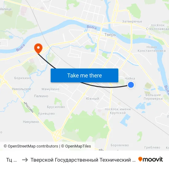Тц Метро to Тверской Государственный Технический Университет (Учебный Корпус) map