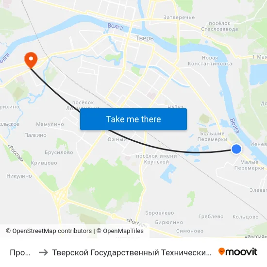 Промопост to Тверской Государственный Технический Университет (Учебный Корпус) map