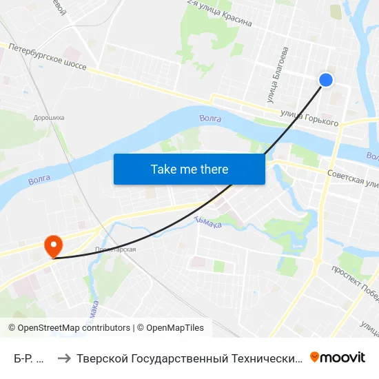 Б-Р. Шмидта to Тверской Государственный Технический Университет (Учебный Корпус) map