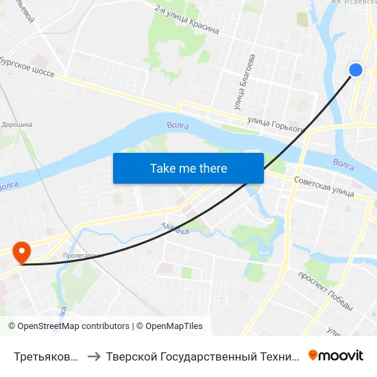 Третьяковский Переулок to Тверской Государственный Технический Университет (Учебный Корпус) map
