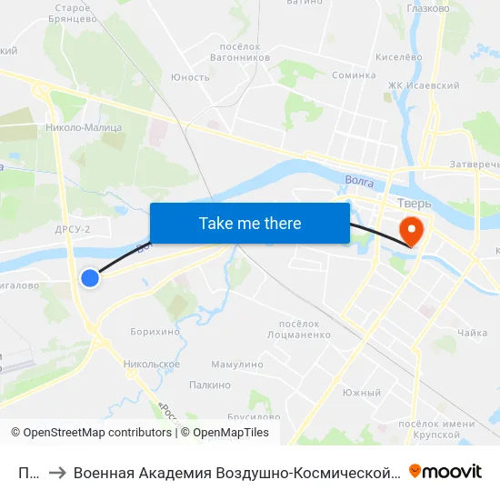 Пкдл to Военная Академия Воздушно-Космической Обороны Имени Г.К. Жукова map