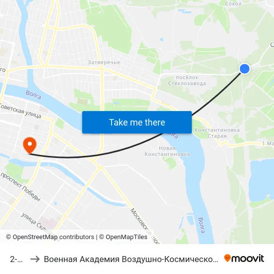 2-Й Км to Военная Академия Воздушно-Космической Обороны Имени Г.К. Жукова map