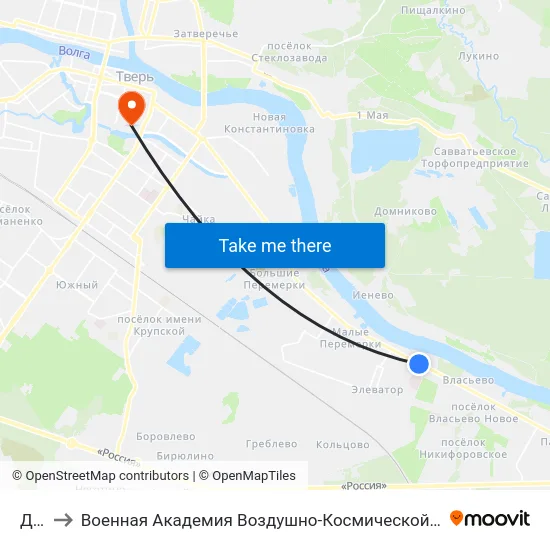 Дачи to Военная Академия Воздушно-Космической Обороны Имени Г.К. Жукова map
